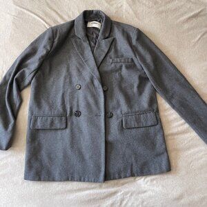 4th & Reckless Women's M Grey Boxy Blazer